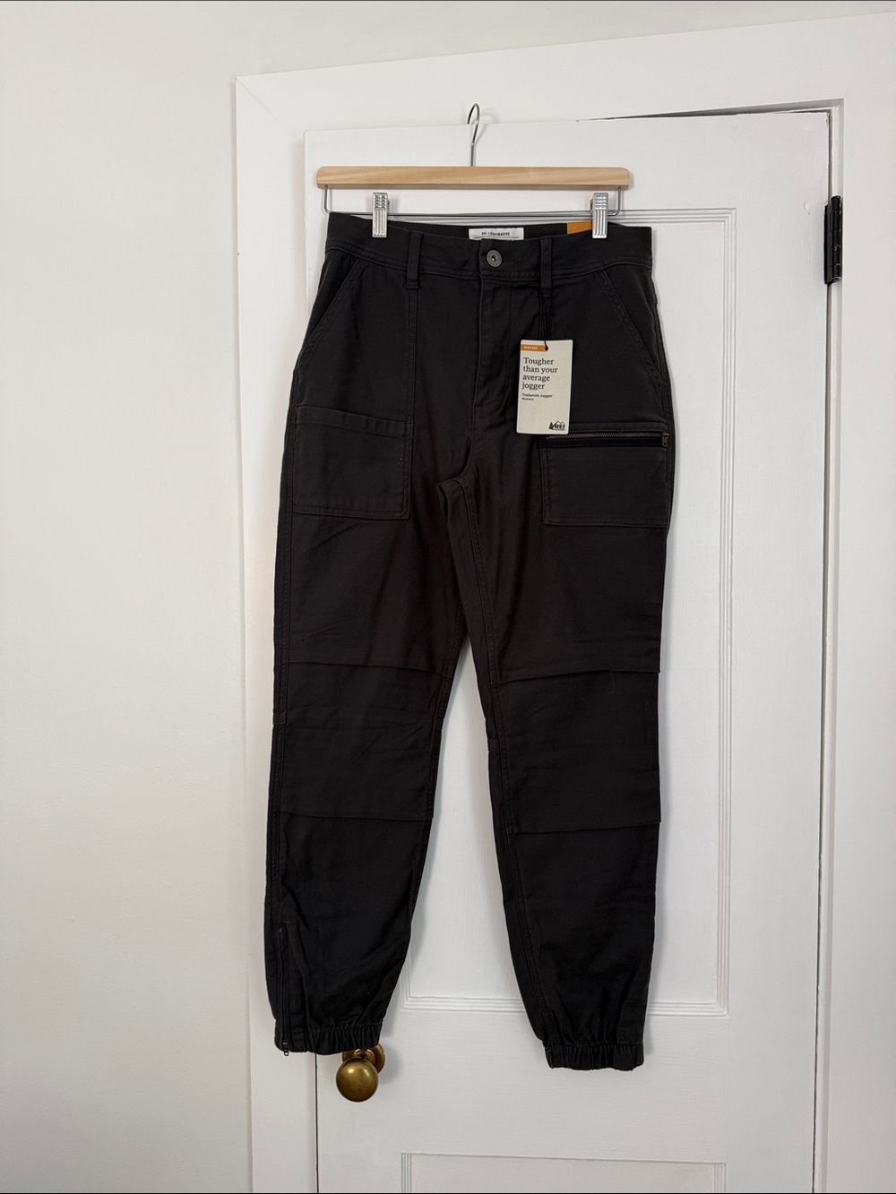 REI Black Cargo Jogger Pants